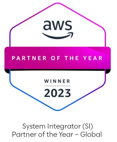 AWS Partner of the Year Winner 2023 System Integrator (SI) Partner of the Year â   Global.